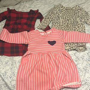3 Girls Winter/Fall Dresses - 2T Children’s Place Cat & Jack Grayson Mini